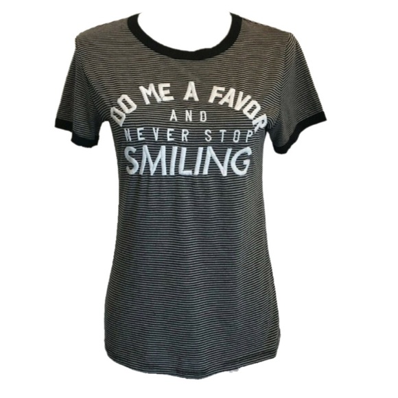 FOREVER 21 short sleeved striped tee women's - Picture 1 of 4